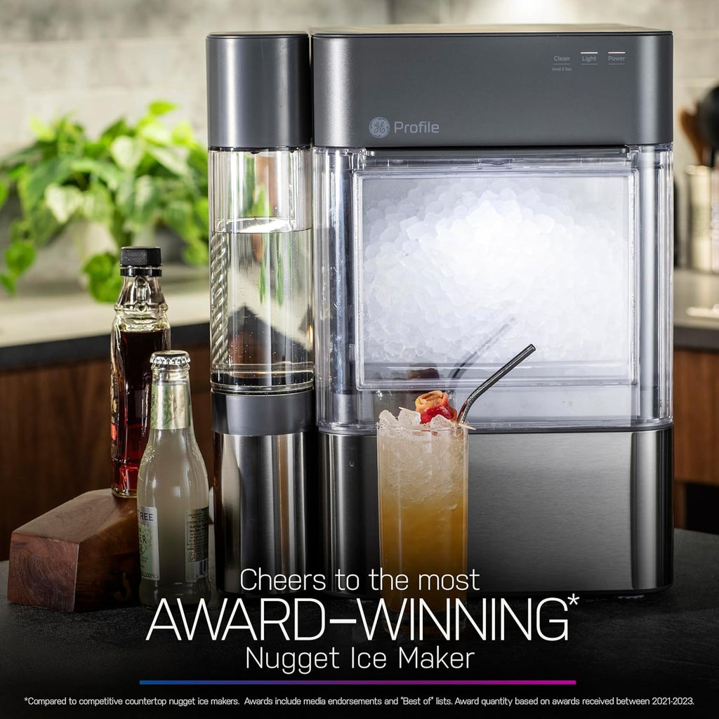2026 GE Profile Opal 2.0 with 0.75 Gallon Tank, Chewable Crunchable Countertop Nugget Ice Maker, Scoop included, 38 lbs in 24 hours, Pellet Ice Machine with WiFi & Smart Connected, Stainless Steel