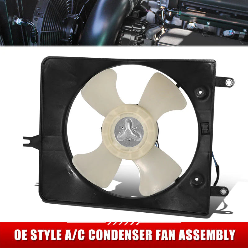 98-02 Honda Accord 4 Cyl A/C Condenser Cooling Fan Assembly - HO3113106
