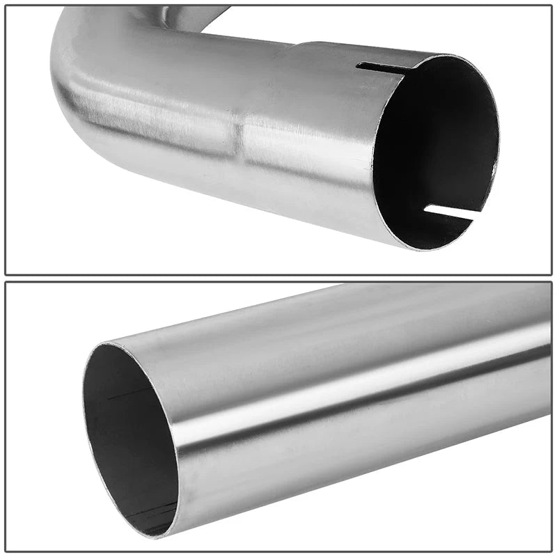 16Pcs 3 in. OD Custom Exhaust Tubing Mandrel Bend Pipe Straight & U-Bend Piping Kit