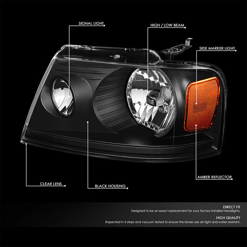 Factory Style Headlights 04-08 Ford F-150, 06-08 Lincoln Mark LT