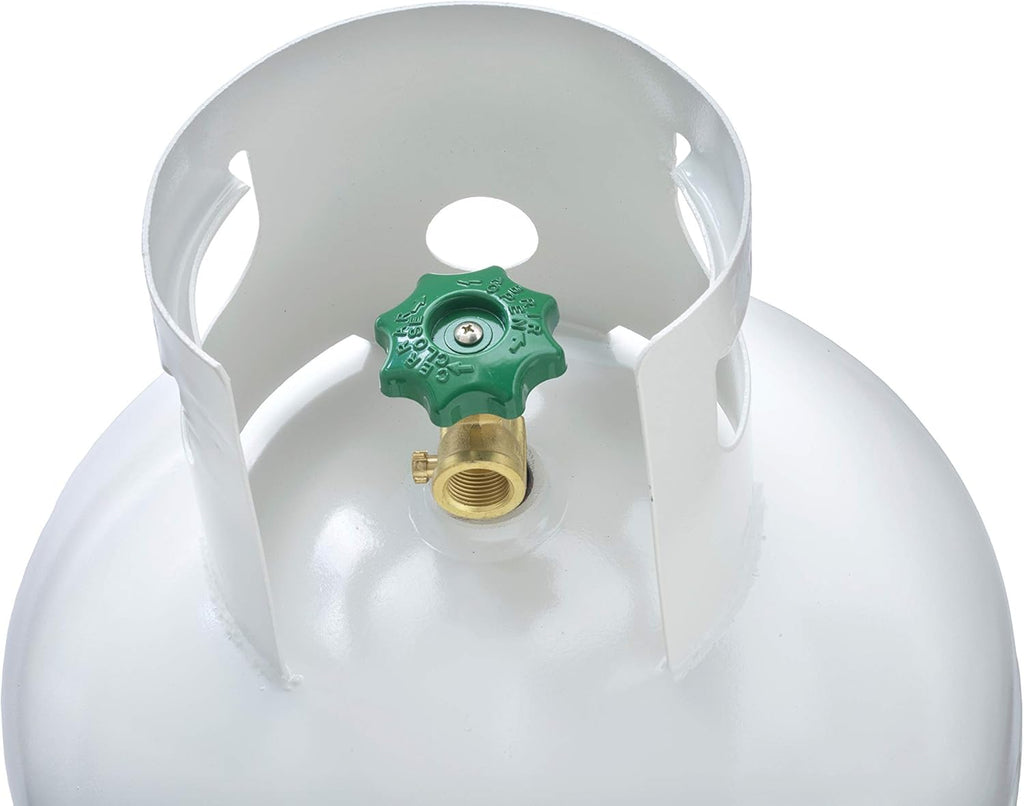 2026 Steel Propane Tank Cylinder with POL Valve and Collar, Great for Mixed Heating Systems, Home fireplaces, Dryers and Grills-Flame King