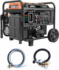 2026 GENMAX 10500 Peak Watt Tri Fuel Open Frame Inverter Generator,with ATS,Quiet Technology,CO Sensor,digital display and 50A,Ideal for Home backup,contruction site and RV Camping (GM10500XiT)