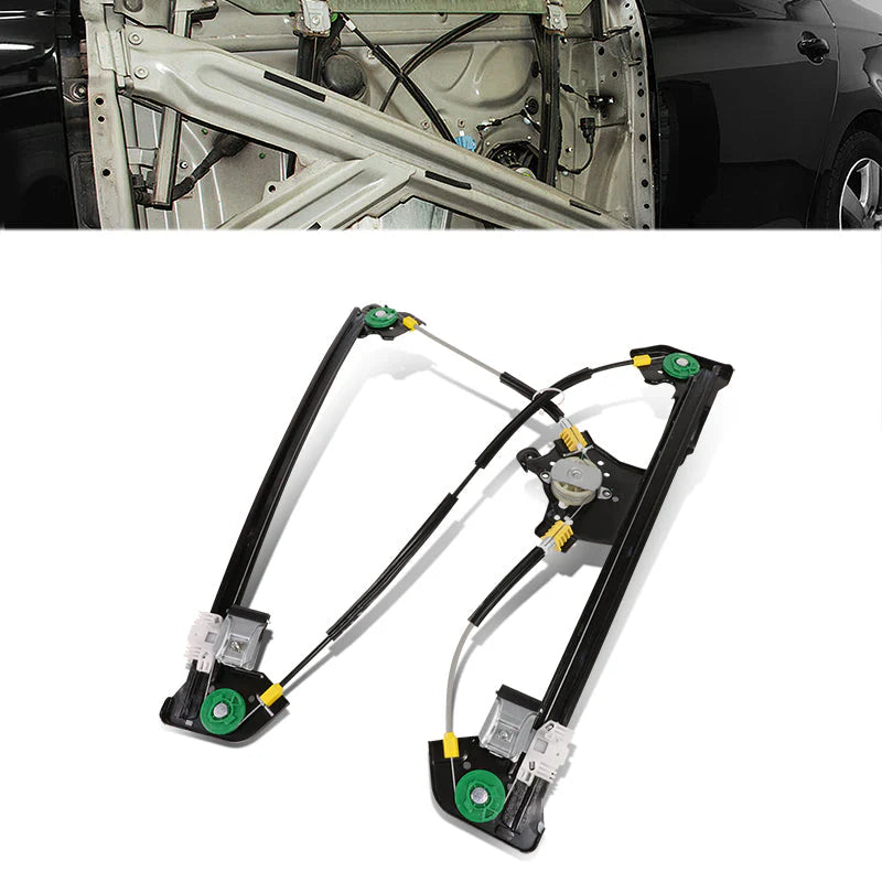 04-08 Ford F150 06-08 Lincoln Mark LT Crew Cab Power Window Regulator w/o Motor - Front Right Side