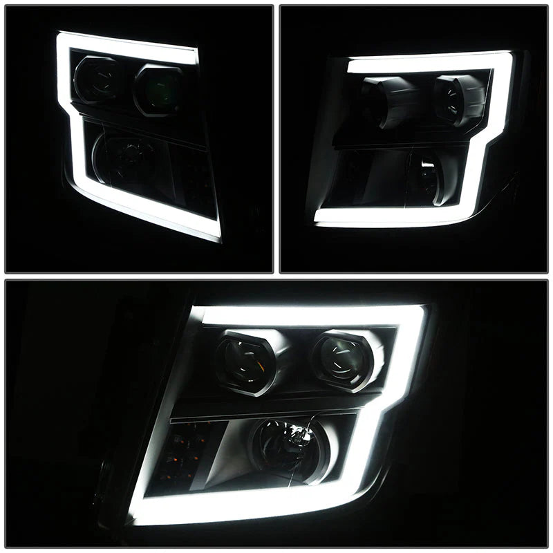 LED DRL Projector Headlights 16-22 Nissan Titan XD