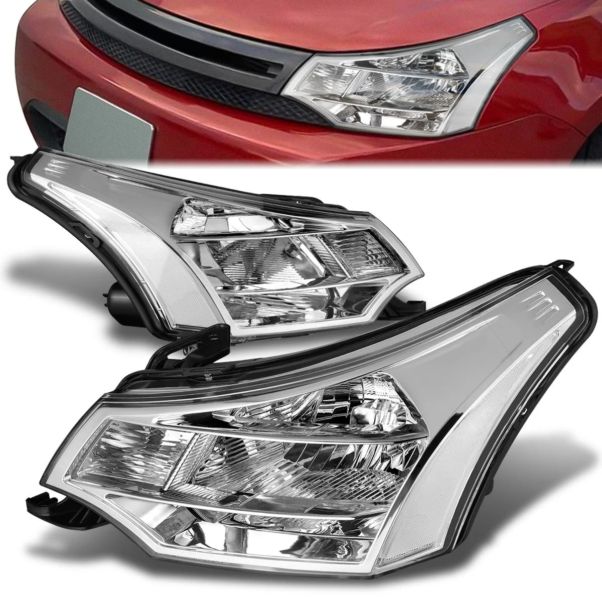 Factory Style Headlights 08-11 Ford Focus