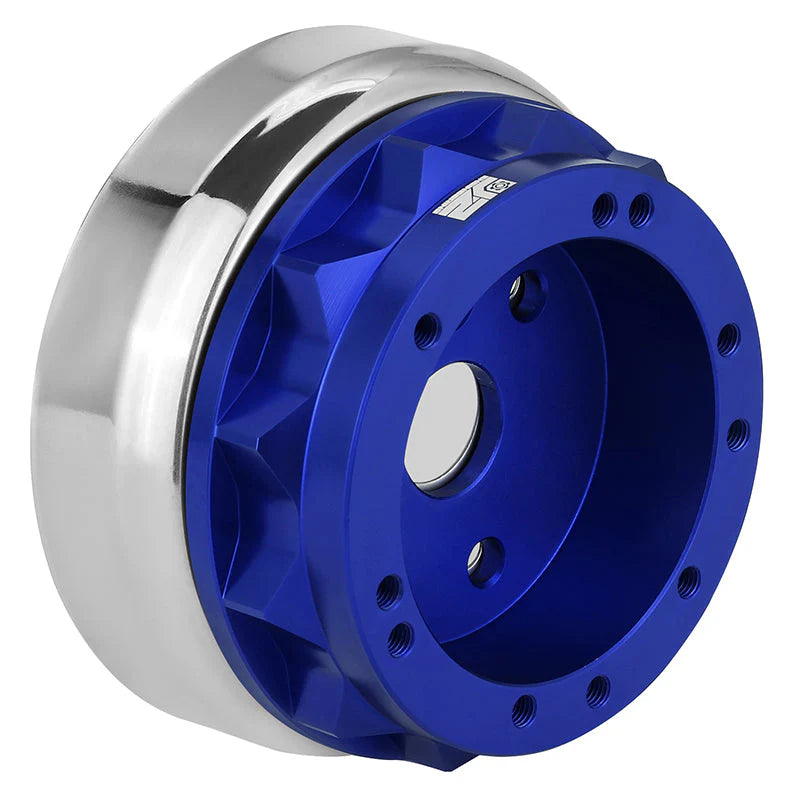 65-69 Ford Mustang 67-74 Bronco Aluminum Steering Wheel Hub Adapter - Blue