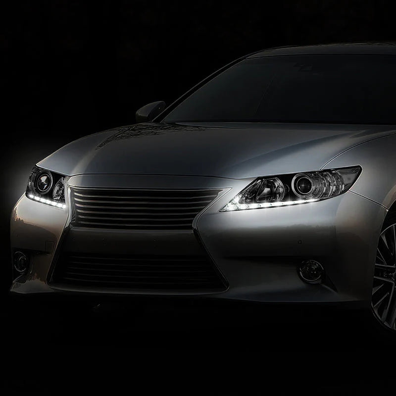LED DRL Projector Headlights 13-15 Lexus ES300h, ES350