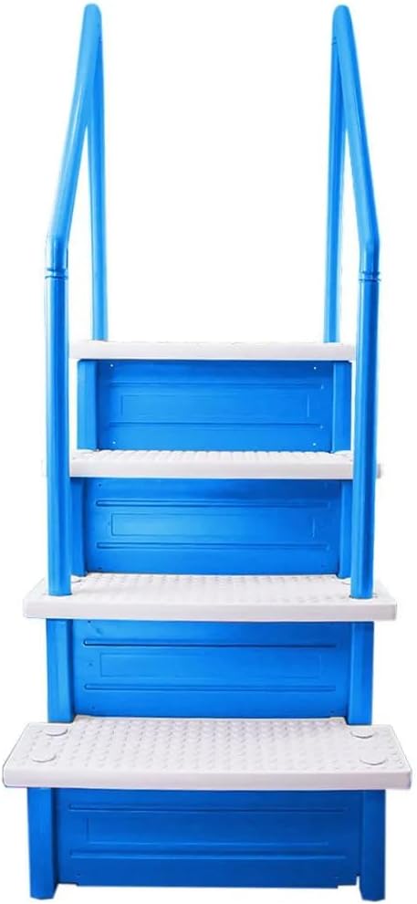 2026 Select Anti-Slip in-Pool Steps | Gray | for Above Ground Swimming Pools | Can Mount to Decks 48′′ to 54′′ H | Safety Stairs Capacity Up to 300 lbs