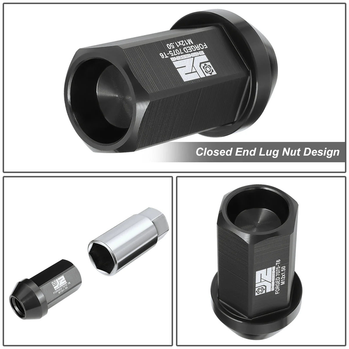 20 Pcs Aluminum Lug Nuts[A Variety of color options] Universal