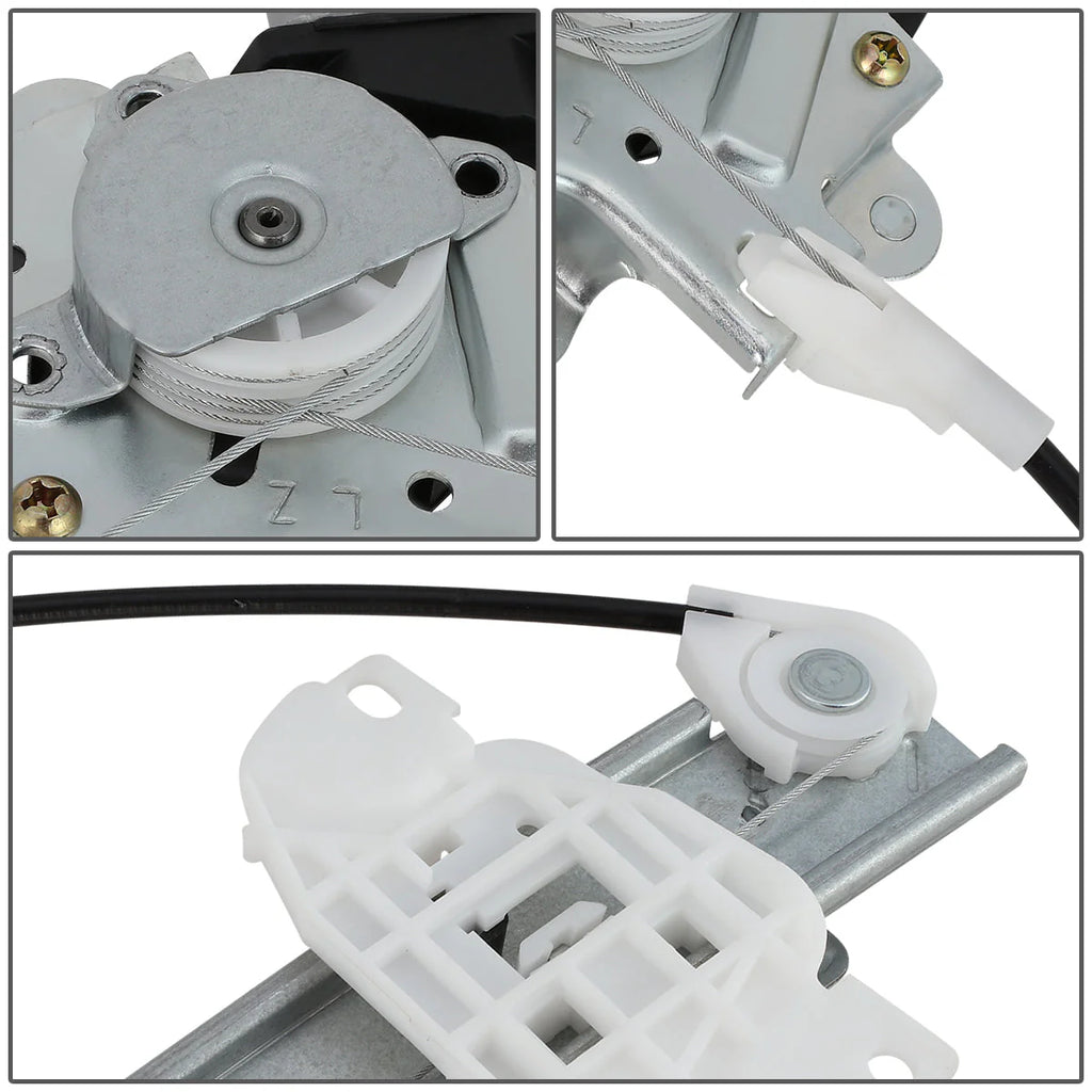 96-00 Hyundai Elantra Power Window Regulator w/Motor - Rear Left Driver Side