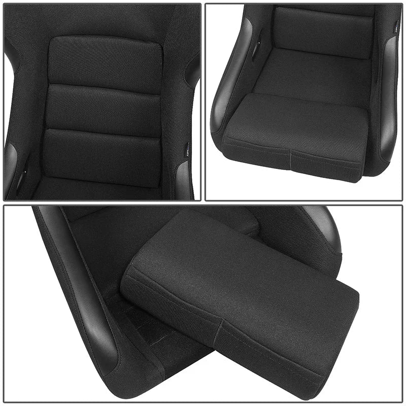 23 W X 18 D X 34 in.H Fiberglass Bucket Racing Seat Universal