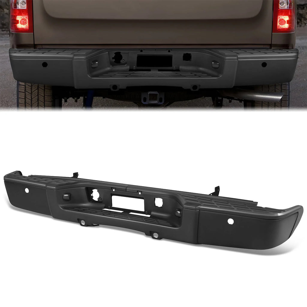 Rear Steel Bumper w/ Parking Sensor Holes 07-13 Chevy/GMC Silverado Sierra 1500
