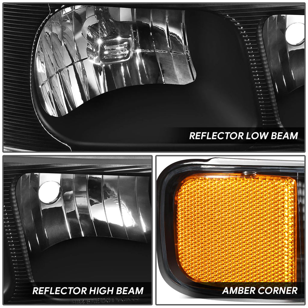 Factory Style Headlights 03-23 Chevrolet Express / GMC Savana 1500-4500