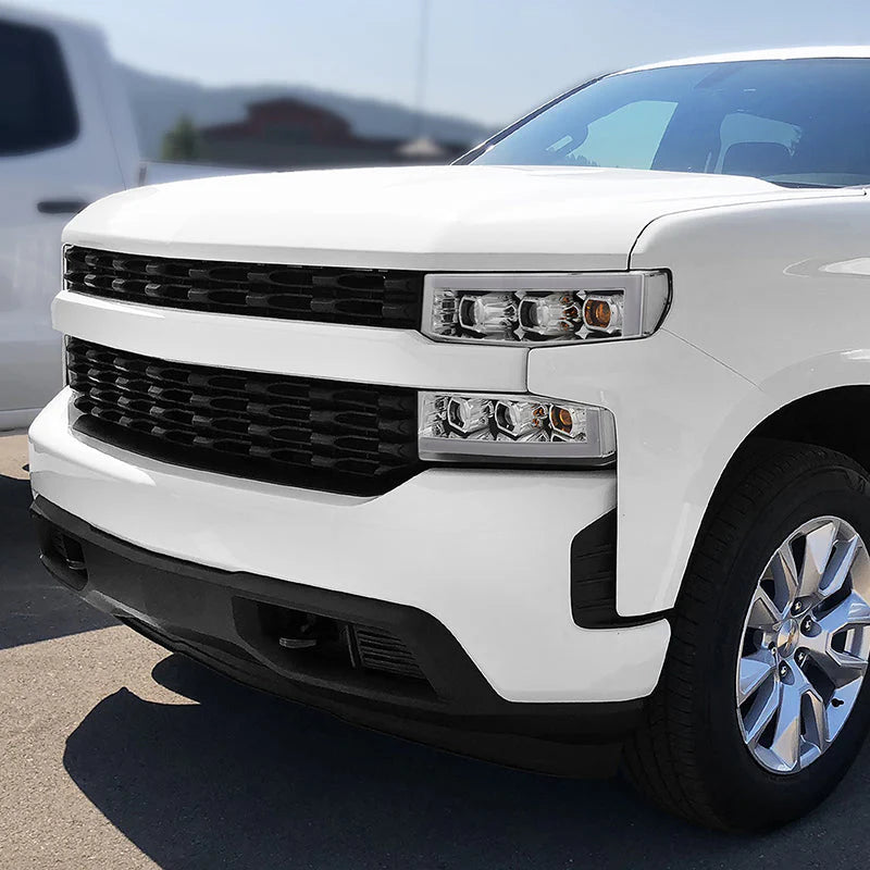 LED DRL Projector Headlights 19-21 Chevy Silverado 1500