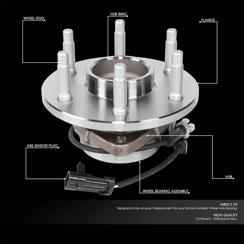 Front Left or Right Side Wheel Bearing & Hub Assembly 99-07 Chevy/GMC Solverado Sierra 1500 Classic RWD