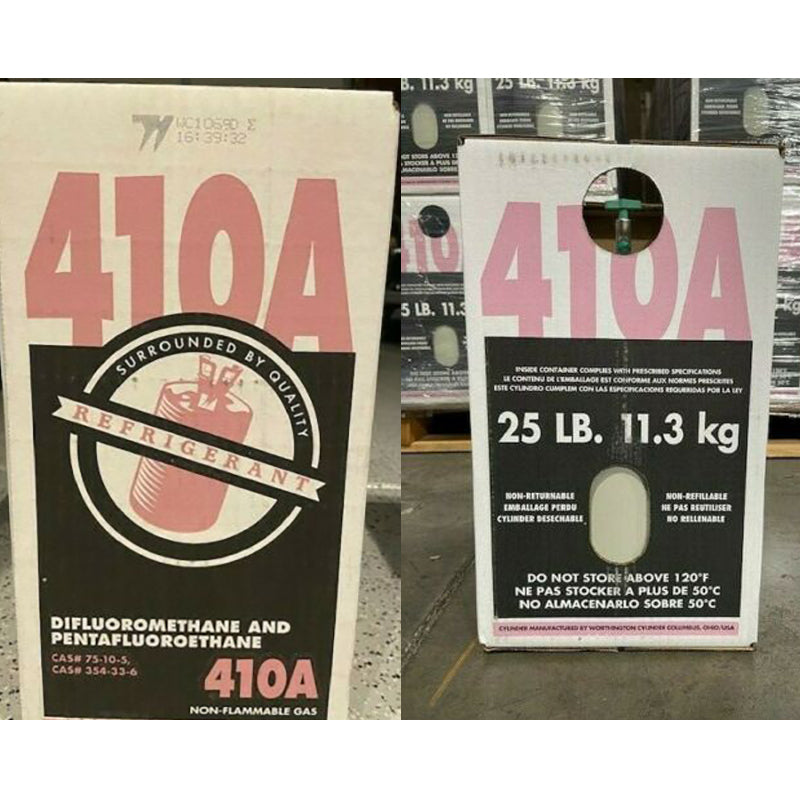 2026 25 lb R410A 410a refrigerant new factory sealed.