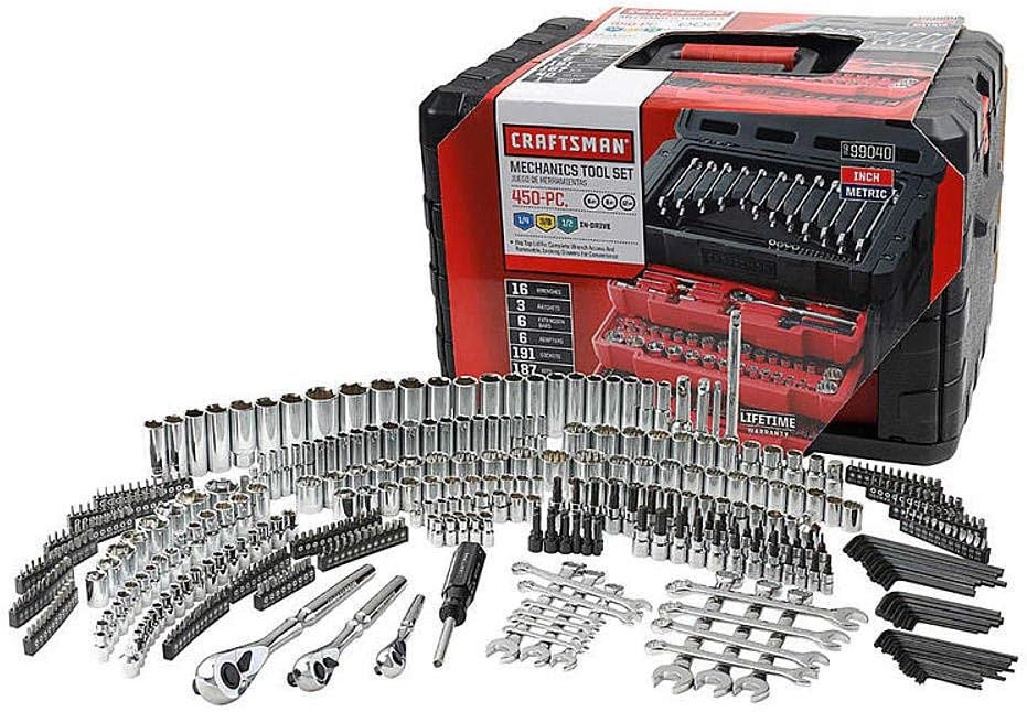 2026 Craftsman 450-Piece Mechanics Tool Set, Ratchet Socket Hand Wrench Toolset