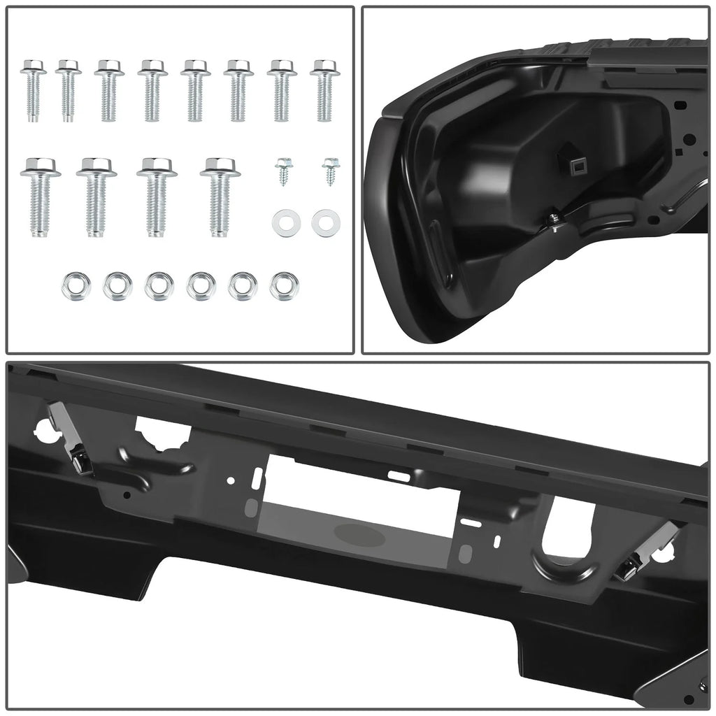Rear Step Bumper w/License Plate Lights 19-23 Chevy/GMC Silverado Sierra 1500