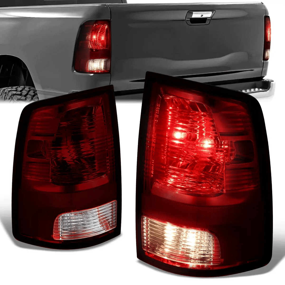 Tail Lights (Red) 09-10 Dodge Ram, 11-22 Ram 1500-3500