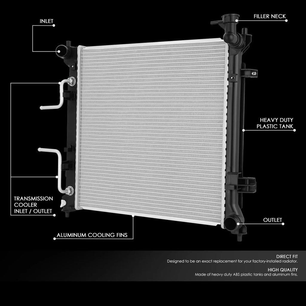 13506 Replacement Radiator 15-19 Hyundai Sonata 2.0T 2.0 Hybrid