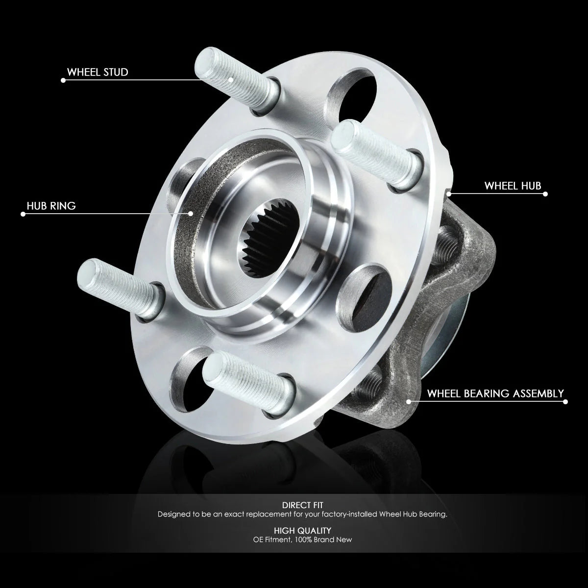Front Left or Right Side Wheel Bearing & Hub Assembly 07-11 Nissan Versa