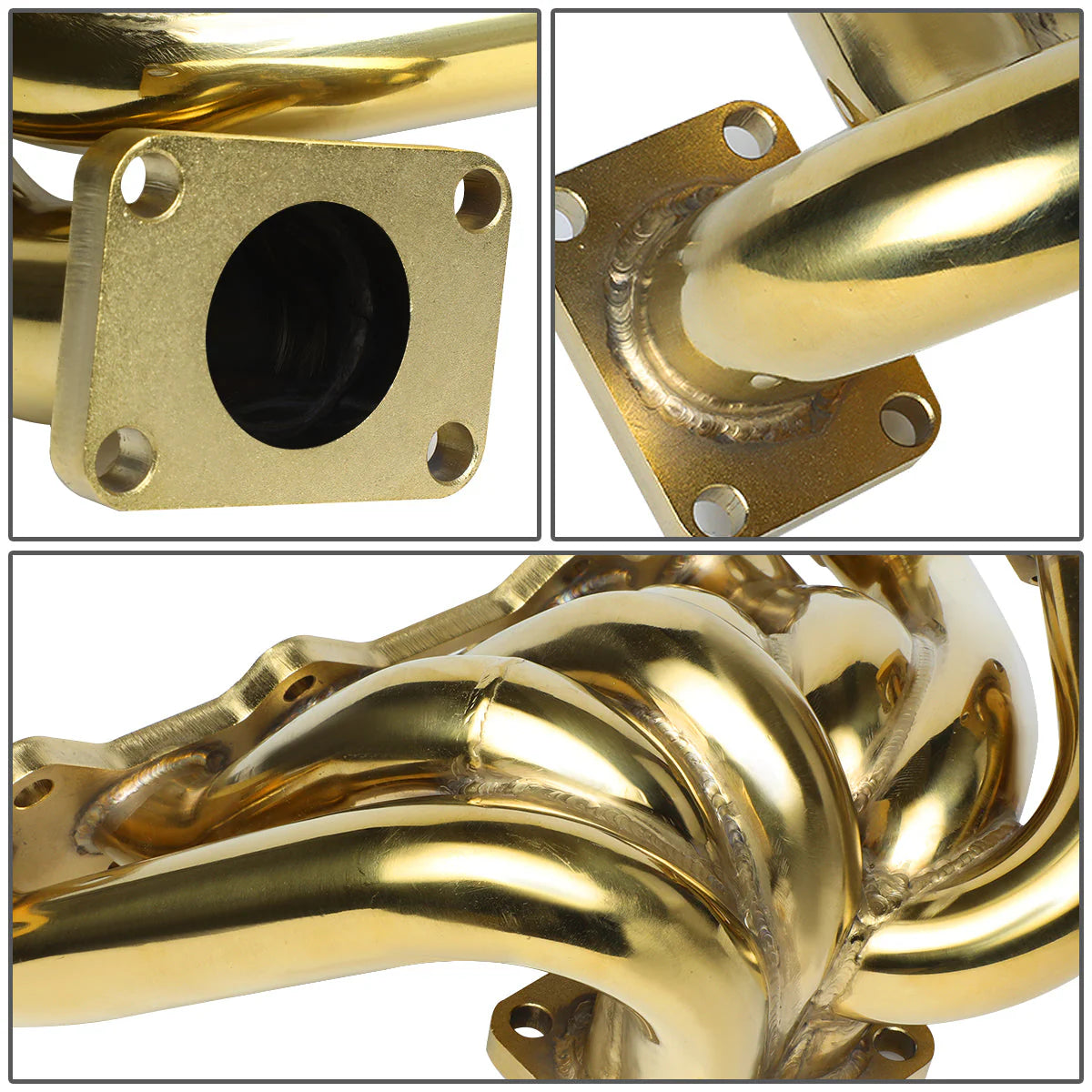 93-98 Toyota Supra 2JZGTE 3.0L 40mm 4-Bolt Flange T4 Turbo Manifold - Stainless Steel