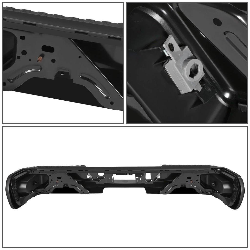 Rear Step Bumper w/License Plate Lights 19-23 Chevy/GMC Silverado Sierra 1500
