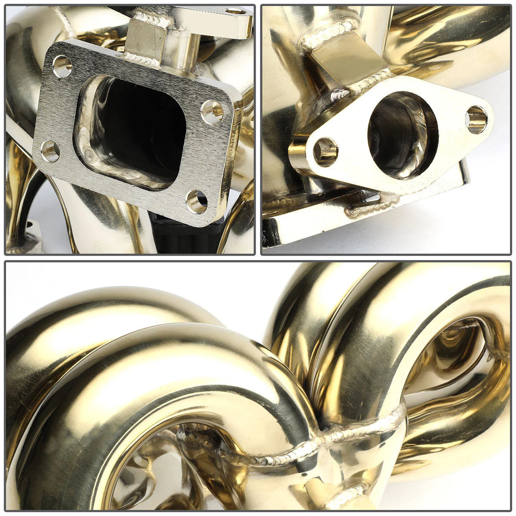 88-91 Honda CRX 88-00 Civic D15 D16 T3 Turbo Manifold w/38mm Port - Stainless Steel