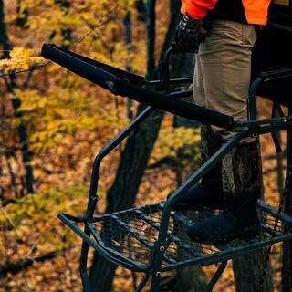 2026 Jumbo Jack Ladder Stand RE658 – Adjustable Shooting Rail, Large Platform, Mesh Seat