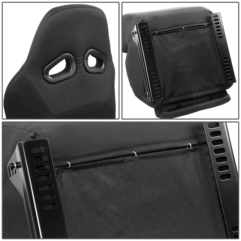 1 Piece Defender Waterproof Vinyl Fixed Back Bucket Racing Seat Universal