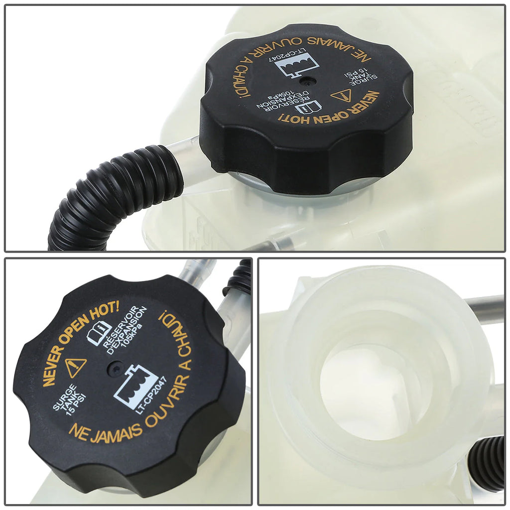 04-06 Chevy Malibu Pontiac G6 3.5L 3.9L Coolant Overflow Reservoir w/ Cap