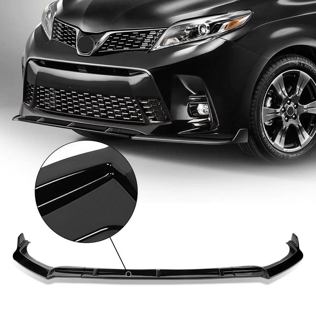 MP-Sport Front Bumper Lip 18-20 Toyota Sienna