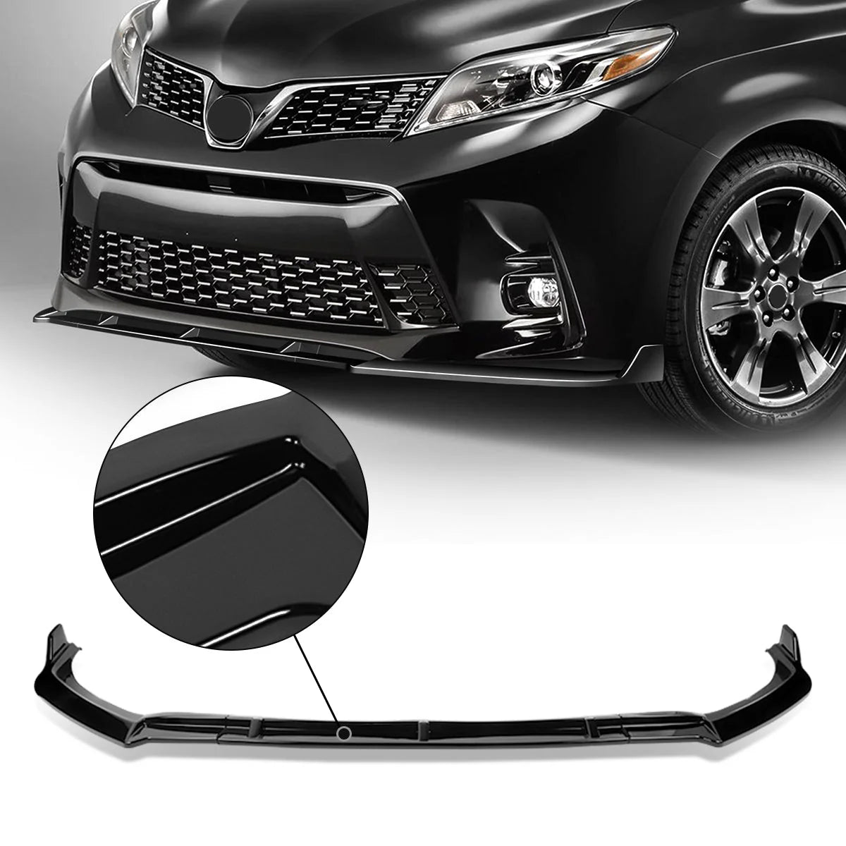 MP-Sport Front Bumper Lip 18-20 Toyota Sienna