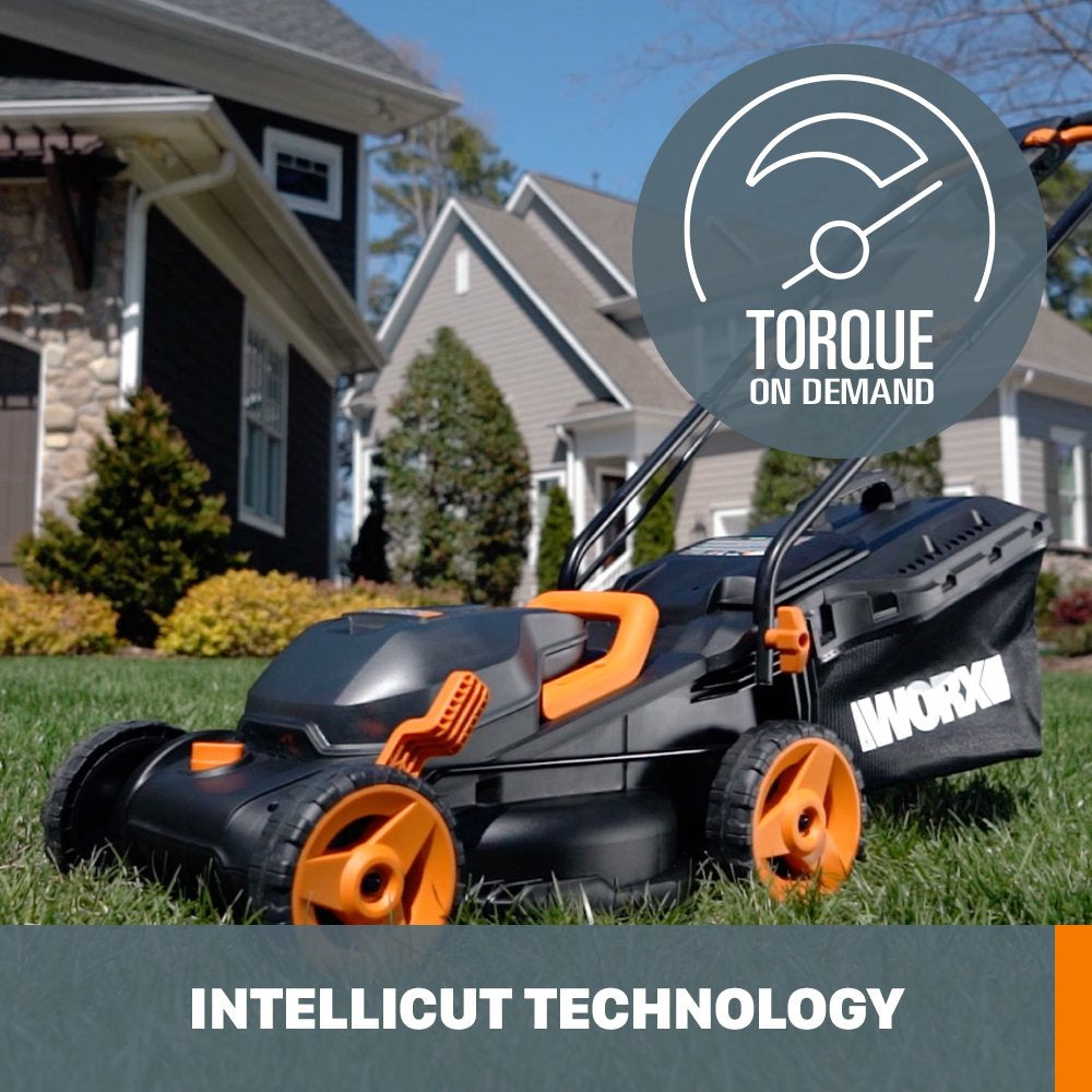 2026 40V Cordless Lawn Mower 14′′ with Intellicut, Mulching, 2x20V 4.0Ah Batteries and Charger Included