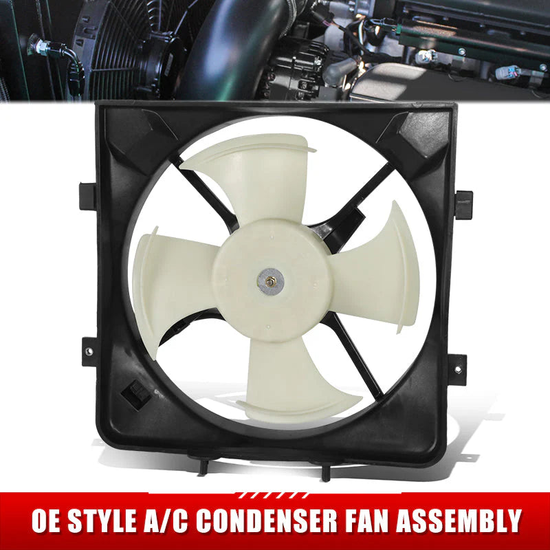 93-97 Honda Civic Del Sol A/C Condenser Cooling Fan Assembly - HO3113103