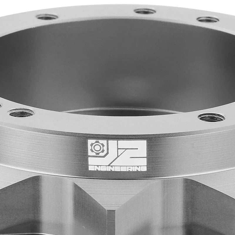 65-69 Ford Mustang 67-74 Bronco Aluminum Steering Wheel Hub Adapter - Silver