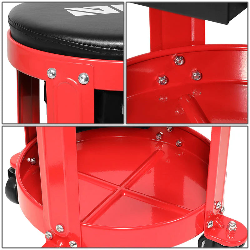 Roller Seat Creeper Storage Mechanic Stool - 16 in. X 16 in.