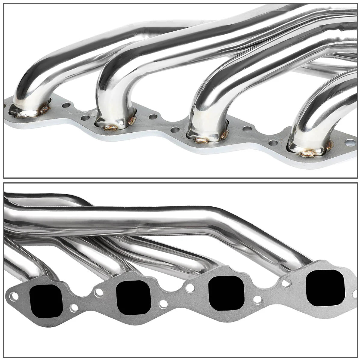 65-73 Chevy/ GM BBC V8 Square Port 366 396 402 427 454 Shorty Exhaust Header - Stainless Steel