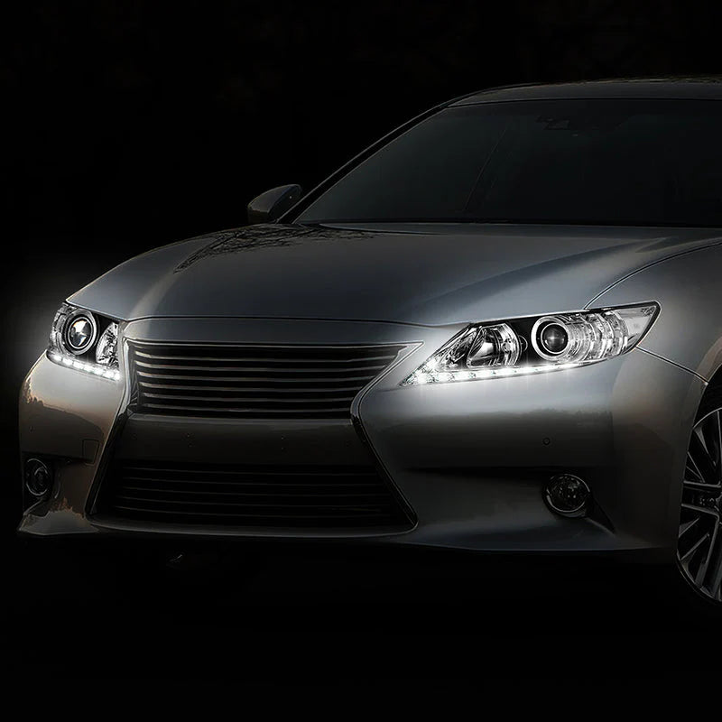 LED DRL Projector Headlights 13-15 Lexus ES300h, ES350