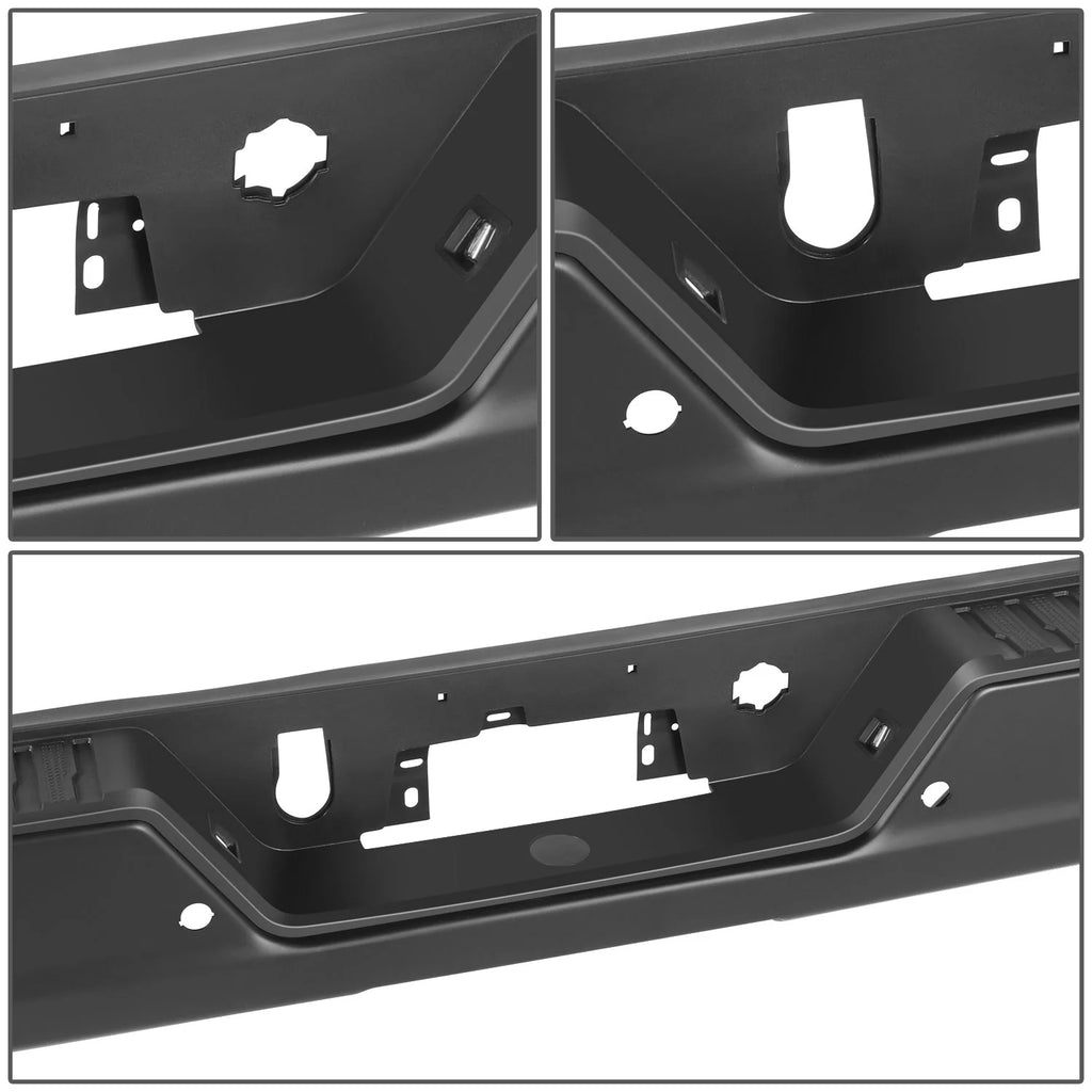 Rear Step Bumper w/License Plate Lights 19-23 Chevy/GMC Silverado Sierra 1500