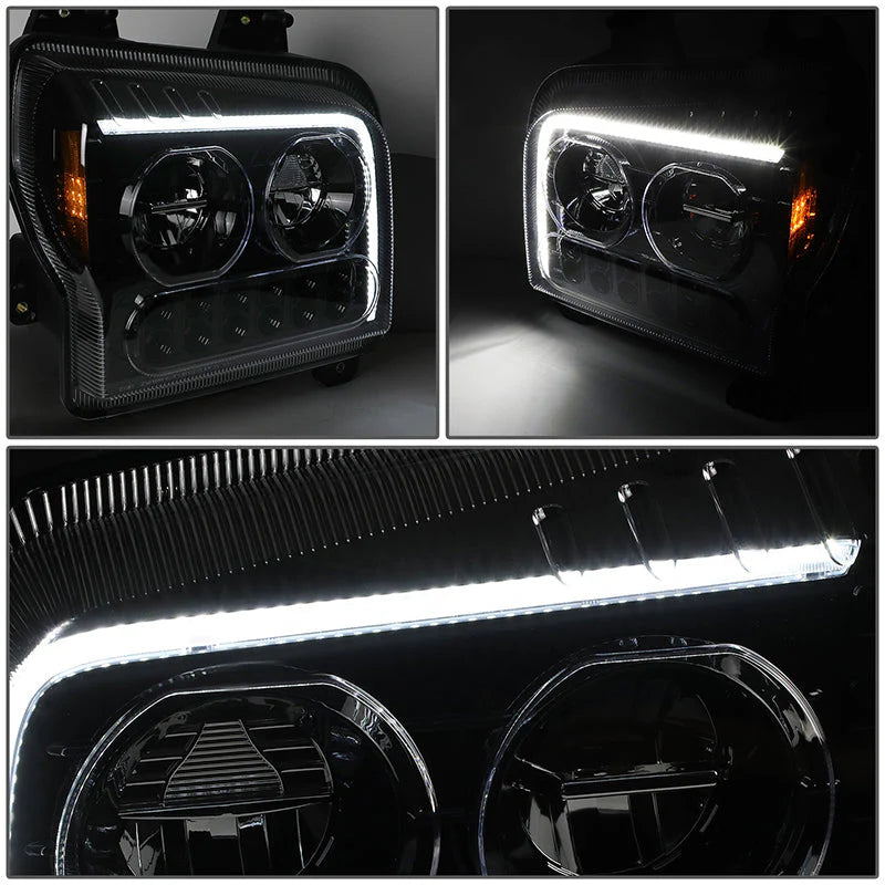 LED DRL Halo Sequential Headlights 19-22 Kenworth W990