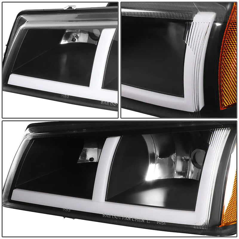 LED DRL Headlights 03-06 Chevy Avalanche Silverado 1500-3500 / HD
