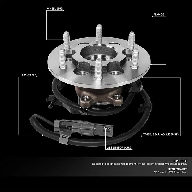 Front Left Side Wheel Bearing & Hub Assembly 04-08 Chevy Colorado, 06-08 GMC Canyon