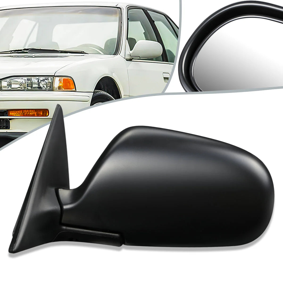 Powered Side View Mirror (Left) 90-93 Honda Accord