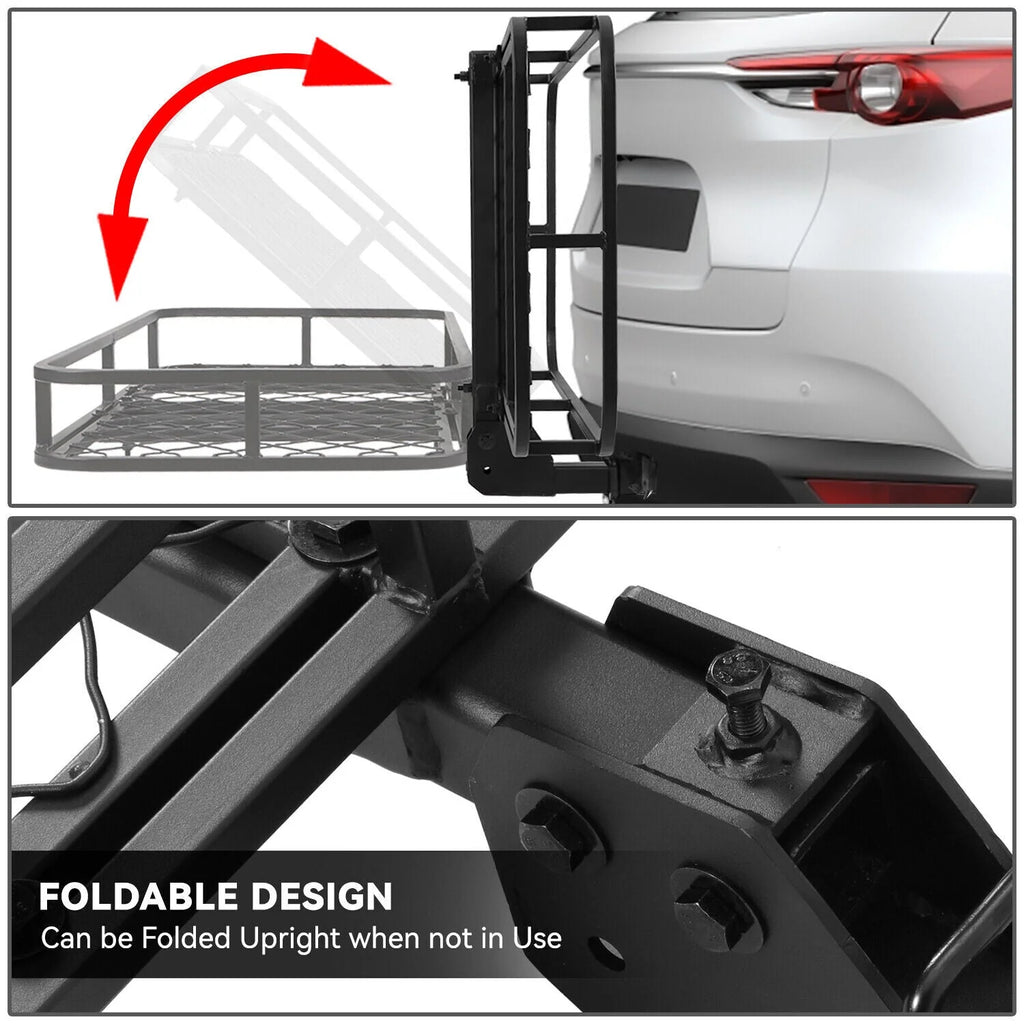 2 in. Tow Receiver Hitch Cargo Carrier Basket w/ Pin & Clip Fits Vehicles with 2 in. Tow Receive