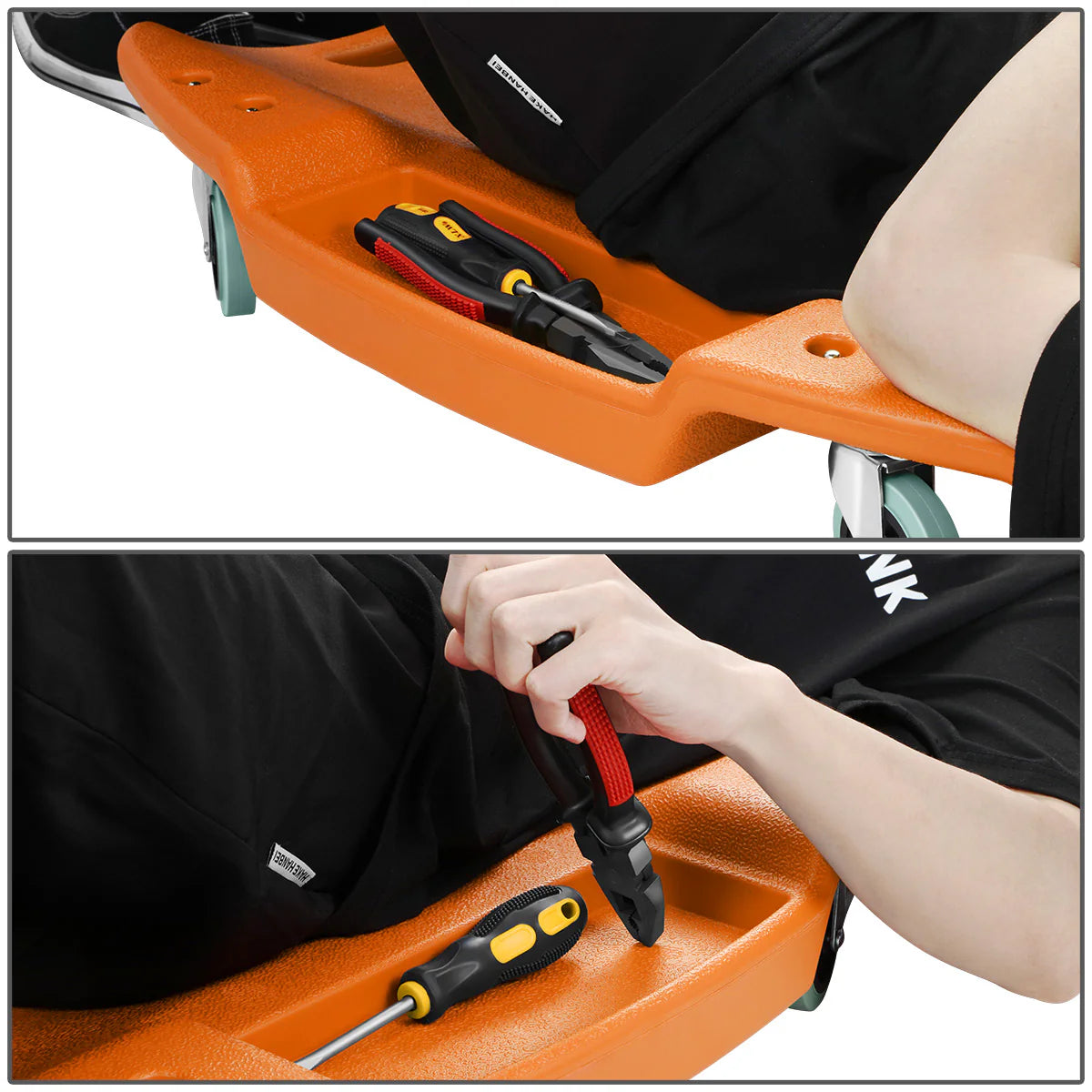 Heavy Duty Low Profile Roller Automotive Creeper - 46.8 in. L x 23.6 in. W [A Variety of Color Options]