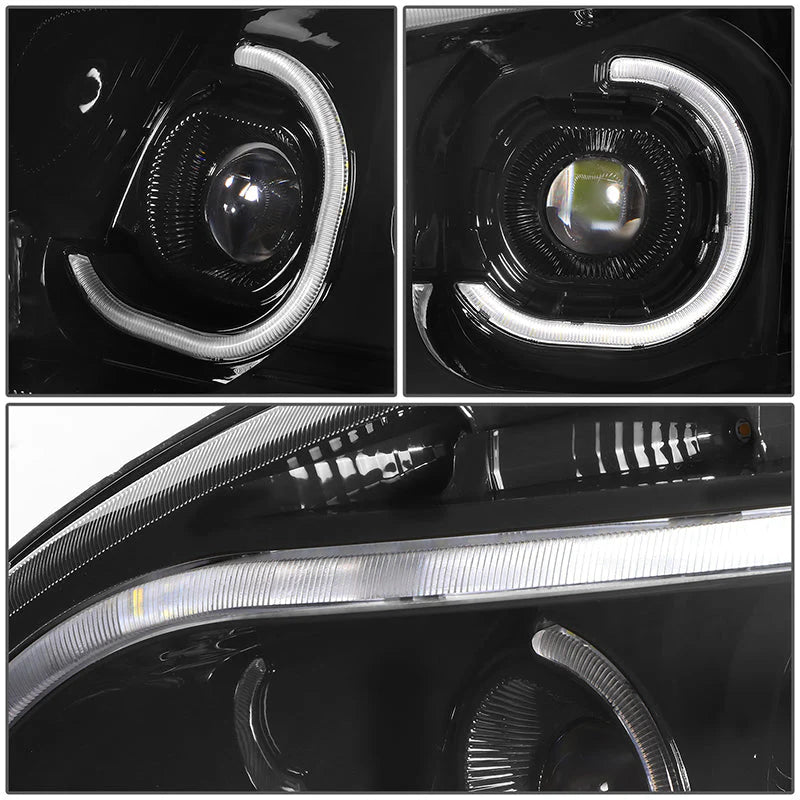 LED DRL Sequential Projector Headlights 08-17 Freightliner Cascadia