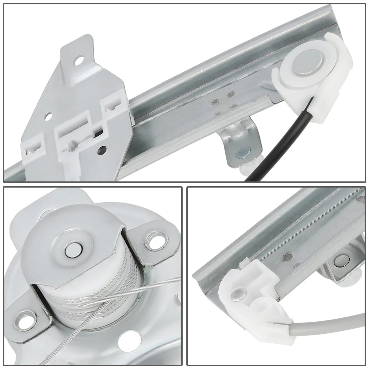 00-05 Hyundai Accent Sedan Manual Window Regulator - Rear Right Passenger Side