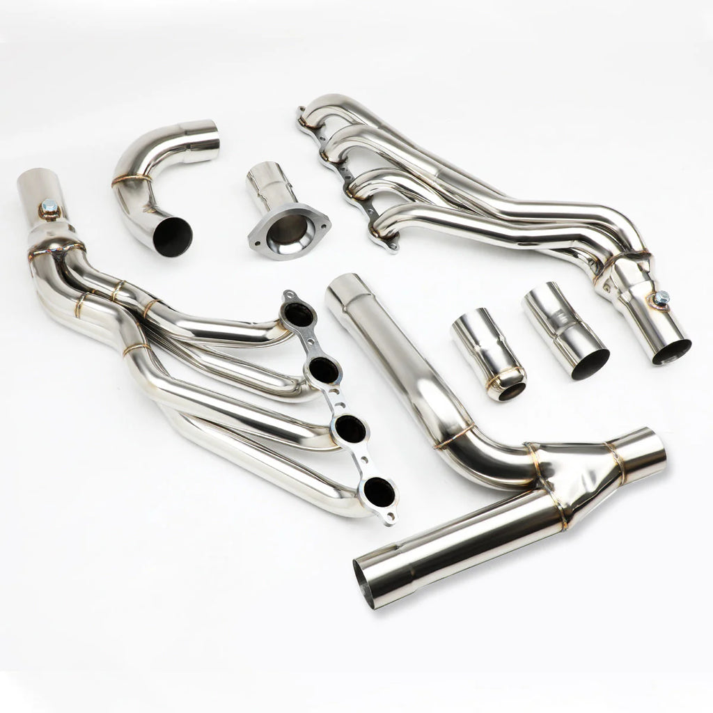 07-13 Chevy Silverado GMC Sierra 4.8L 5.3L 6.0L 6.2L Exhaust Header w/Y-Pipe - Stainless Steel