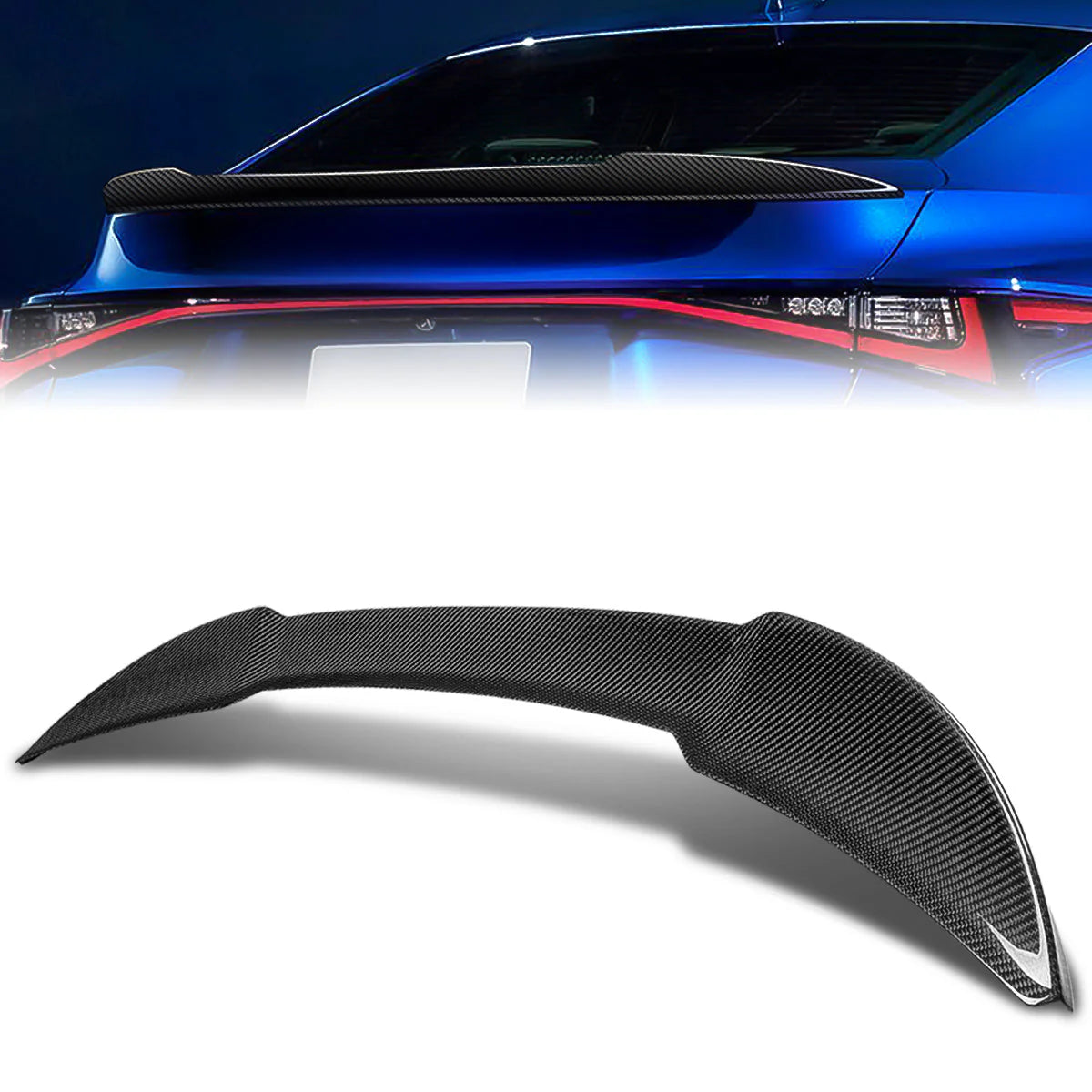 F-Style Carbon Fiber Rear Trunk Lid Spoiler 21-23 Lexus IS300 IS350 IS500 Sedan